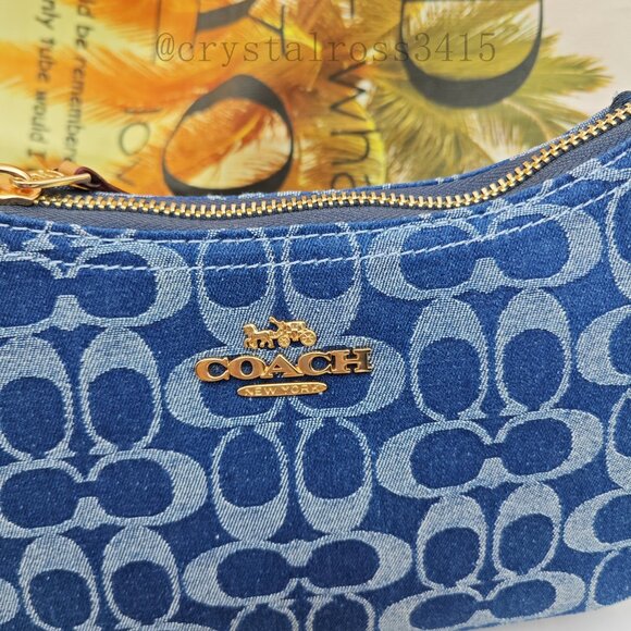 Coach Teri Crossbody Bag Denim Blue - Picture 2 of 11